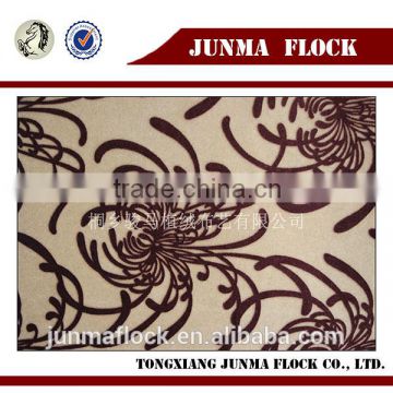 China Manufacturer Textile New design cobweb Flock on Flock Fabric, Covering Sofa Cushions