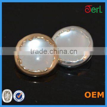 2016 New Design 27MM Round Alloy Hot Sale Resin Button Wholesale for Garments photo-5