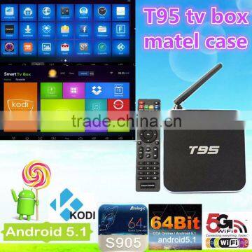 amlogic S905 quad core T95 smart TV box android TV box