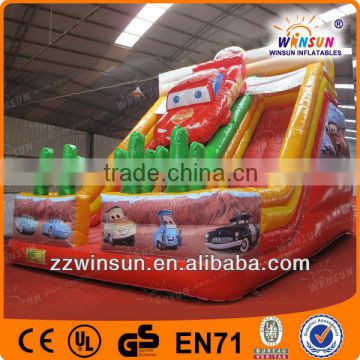 EN14960 certificate lovely cartoon inflatable slide WSS-055