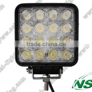 5inch 16pcs*3W Square 48W Best Selling LED Work Light offroad driving light NSL-4816A-48W