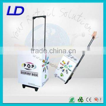 Hot sale strong recyclable paper trolley for advertising with 8 years Experience