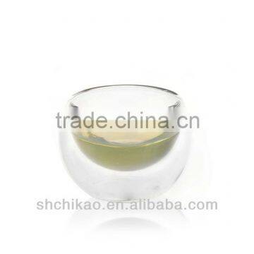 Double layer glass cup