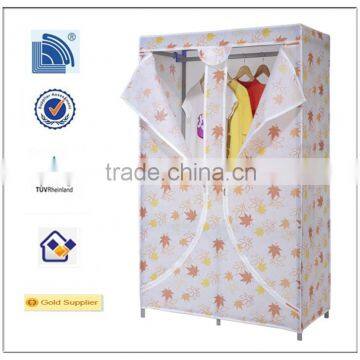 2014 China Manufacture Bedroom Furniture Non woven Fabric Wardrobe