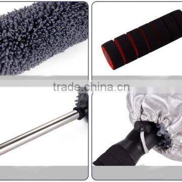 Long Extendable Handle Exterior Or Interior Use Microfiber Multipurpose Duster Car Wash Brush photo-3