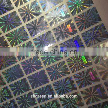 Silver Basis Anti-counterfeit Security Hologram Sticker