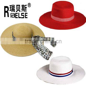 Cheap Sombrero Hats Wholesale Beach Lady Hat Paper Straw Hat for Promotion