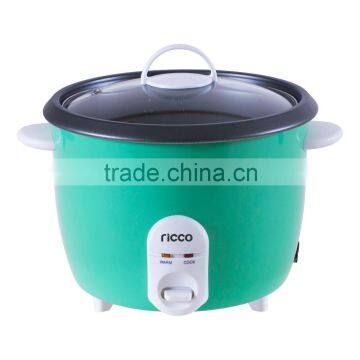 drum type rice cooker green, silver, white color