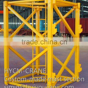 angle steel custom-made dimension tower crane mast section