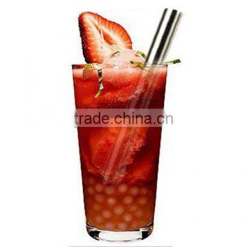 Reusable Straight Drinking Straw, Stainless Steel Beverage Straws with Cleaning Brush for Juice Cocktail Beverage