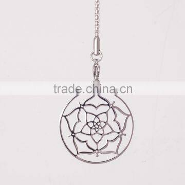 Wholesale chakra jewelry fashion long chain necklaces flower pendant