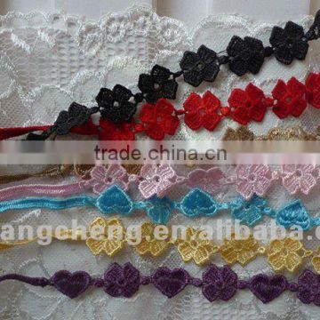 African embroidery polyester bracelet lace trim