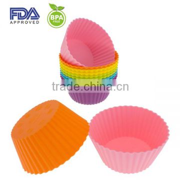 Silicone Baking Cups, Non-Stick, Best Quality Reusable silicone Molds for Muffins, Cupcakes