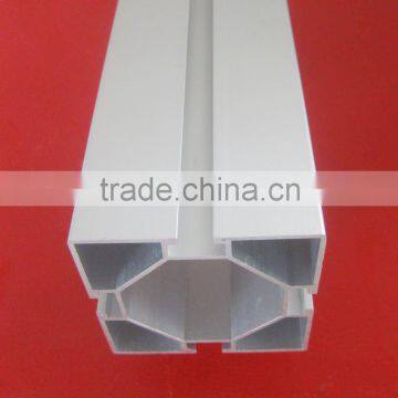 Silver anodized aluminium industrial profiles