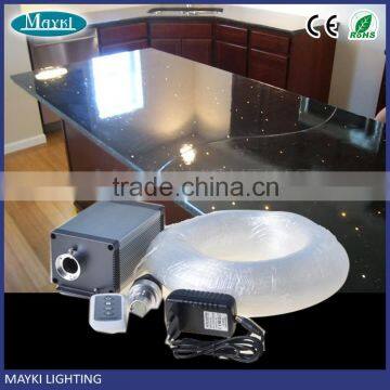 Countertop fiber optic light box with 0.75mm single mode plastic optical fiber cable for light transmitter