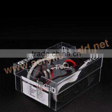 hot sale handmade high quallty clear acrylic nike shoe box