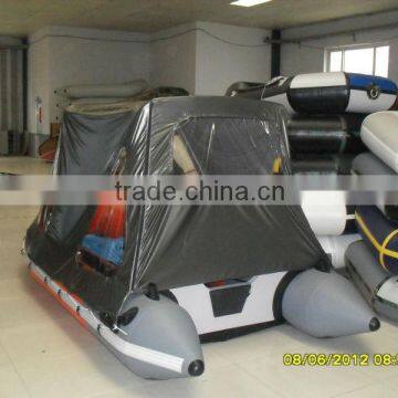 Raining days inflatable boat bimini top