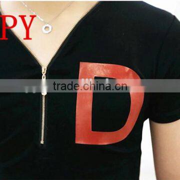 Hot Sale 5# Double Point Metal Zipper for Men's T shirt