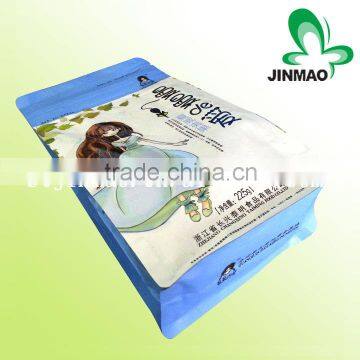 Custom flat bottom side gusset bag for food packaging