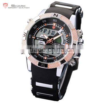 Mens LCD Day Date Quatrz Digital Military Outdoors Shark Sport Watch photo-2
