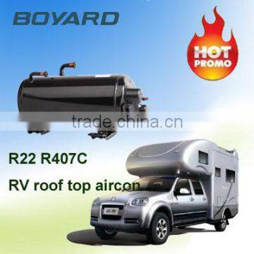 Hot promo! caravan accessories lanhai horizontal compressors for Travel Trailer Truck Camper van air conditioner