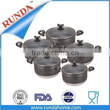 Hot Casserole Cookware Sets With Marble Coating