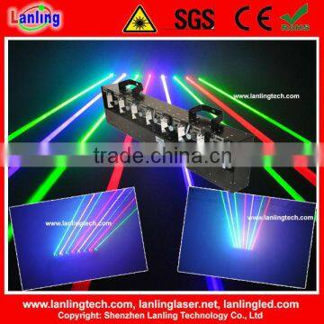 8 lens RGB DMX laser light show dj equipment