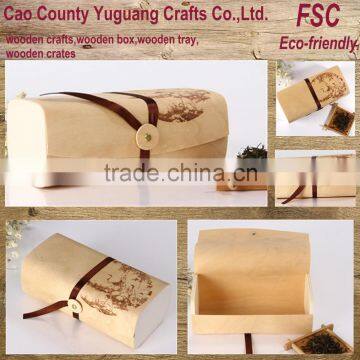 soft tea birch veneer box,nature tea birch box,tea birch veneer box