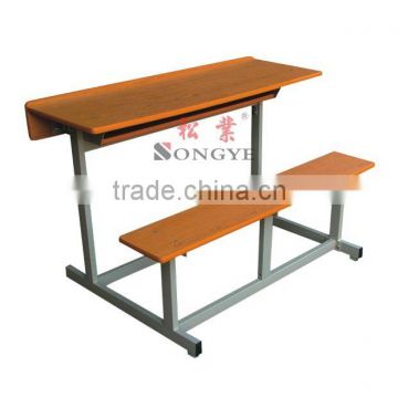 (Furntiure)Double school table and chair ,Student two seaters and desk , school furniture for India Tender