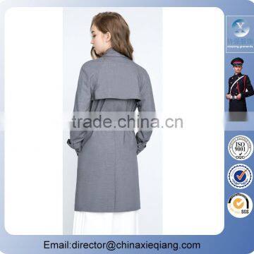 2016 Fashion Belted Long Trench Coat