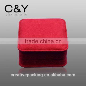 High end red bracelet design leather jewelry gift box for wholesale