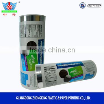 cross laminated polyethylene sachet food packaging metalized opp film