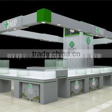 Korean Jewelry Store Furniture Used Wooden Showcase for Jewelry Display Set