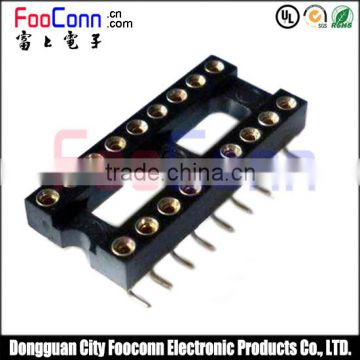 2.54mm round pin dual rows ic connector smt type