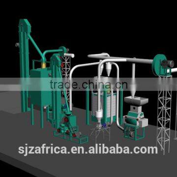 small scale low investment corn/maize flour mill machines