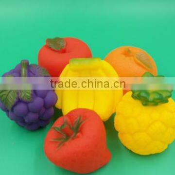 Custom vinyl pvc fruit toys for children bath play