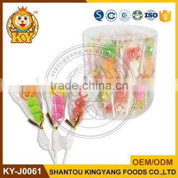 Halal Smile Face Funny Gummy Jelly Lollipop Confectionery