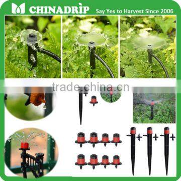 dripper irrigation adjustable dripper on 4/7 pipe for agriculture plant system