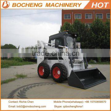 Chinese skid steer loader with 650kg rated weight