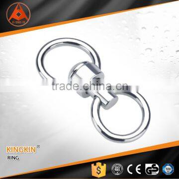 zinc plated swivel double ring with double eye