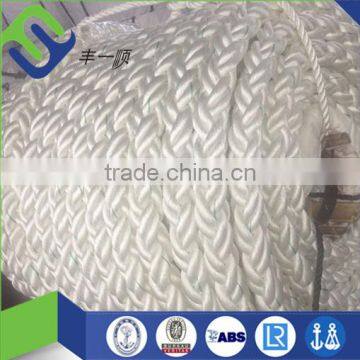 new material 8-strand braided Nylon Rope in boat