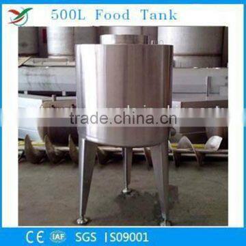 Professional Manufacture Stainless Steel Food Tank with 500L