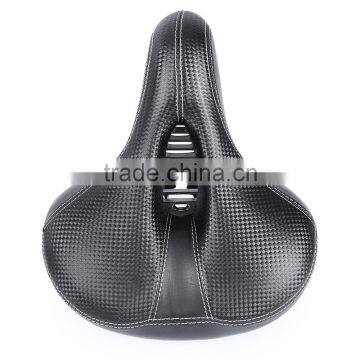 Slip-resistant Bicycle Saddle MTB Bicycle Parts Comfortable Soft Leather Cushion Mat Round Seat Design photo-4