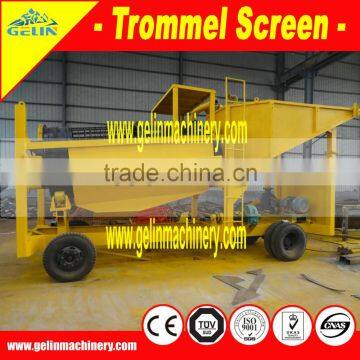 Mobile gold mining trommel wash plant