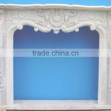 Cheap Modern White Marble Fireplace Mantel photo-4