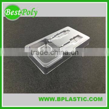 Customized clear plastic clamshell blister packaging for retail pack