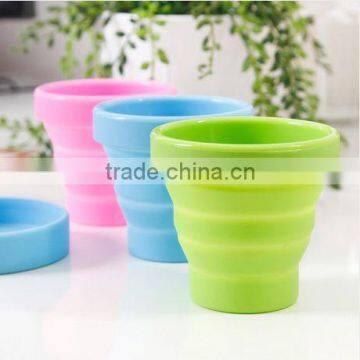 Heat resistant collapsible vacuum massage silicone cups