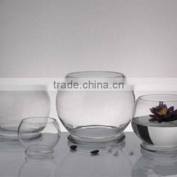 Cheap clear round glass fish bowls