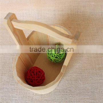 Bucket Small Wood Buckets Antique Wood Bucket Kids Toy Buckets Wood Toy Bucket for Sale photo-3