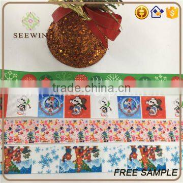 Printed Grosgrain Christmas Gift Ribbon photo-2
